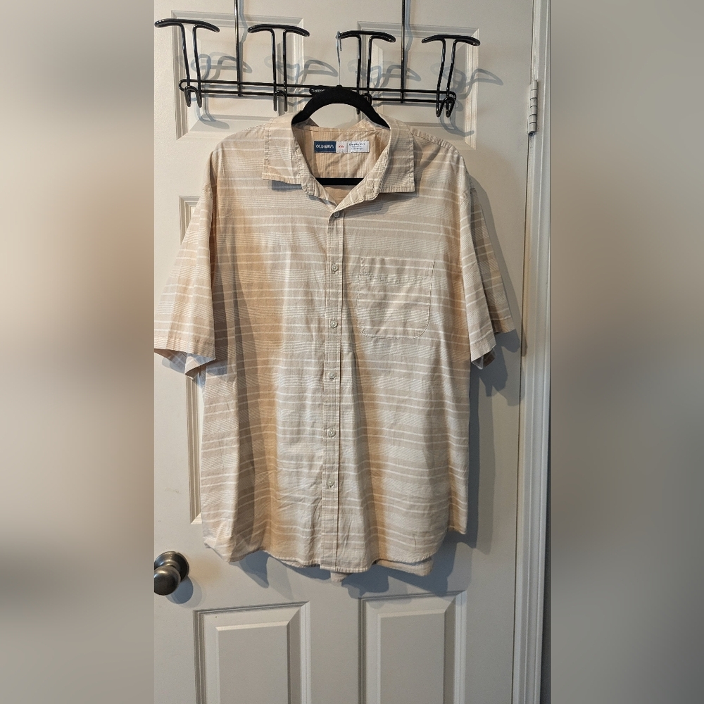 Old Navy's Light Tan Casual Button Down Shirt
